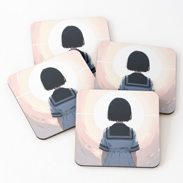 Item preview, Facing the Future - Anime Girl in Sailor Uniform designed and sold by SynthArtGallery.