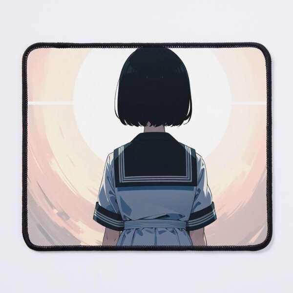 Item preview, Facing the Future - Anime Girl in Sailor Uniform designed and sold by SynthArtGallery.