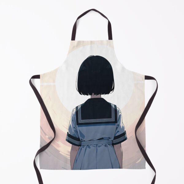 Item preview, Facing the Future - Anime Girl in Sailor Uniform designed and sold by SynthArtGallery.
