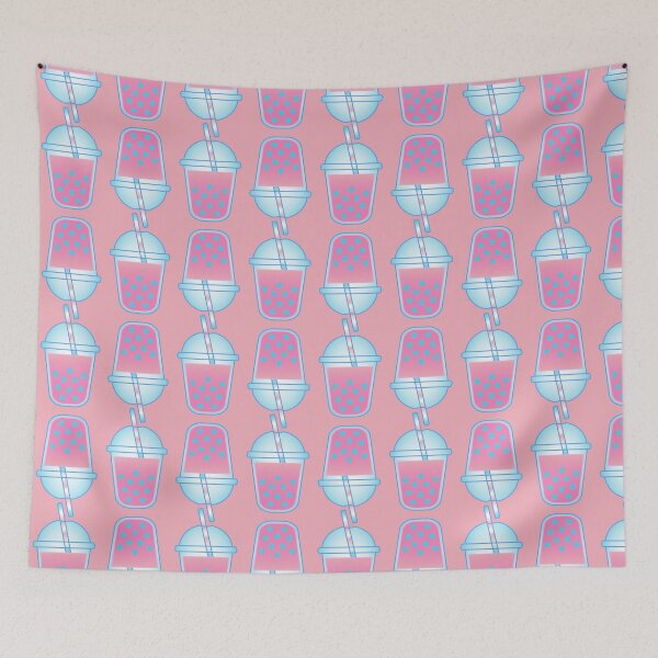 Item preview, Boba Tea Drink - Pink/Blue/White - Trans Pride Colours designed and sold by SChristineBrink.