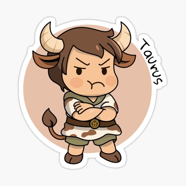 Item preview, Zodiac Chibi Grumpy Taurus designed and sold by Ans Arts PH.