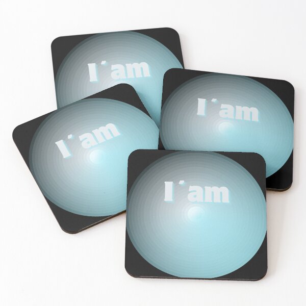 Item preview, I am infinite sky blue circle in black designed and sold by designmari.