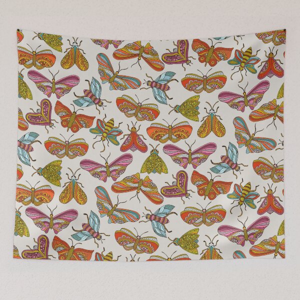 Item preview, Bug Parade – Colorful Whimsical Insect Pattern designed and sold by Valentina Harper.