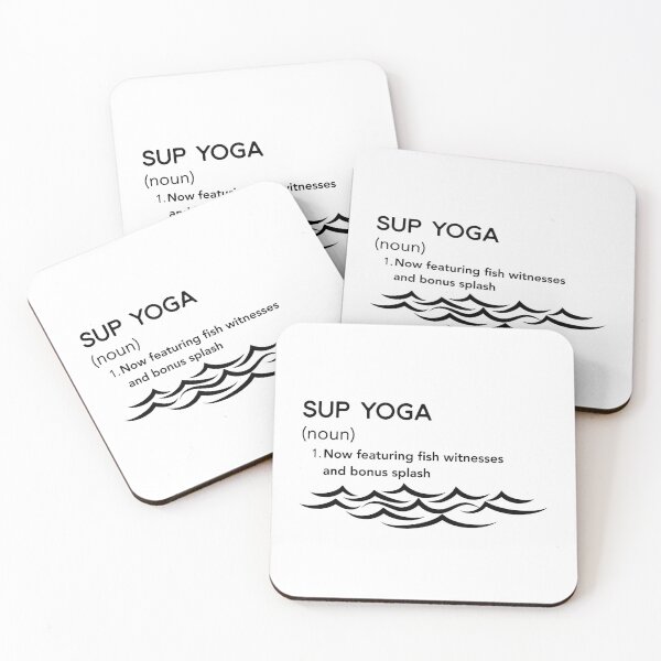 Item preview, SUP Yoga – Fish Witnesses & Bonus Splash | Paddleboard Workout Humor Tee designed and sold by bobparduephoto.
