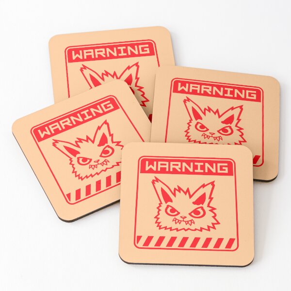 Item preview, Cat Warning Sign Danger Zone Evil Angry Monster Bad designed and sold by shirt-o-mat.
