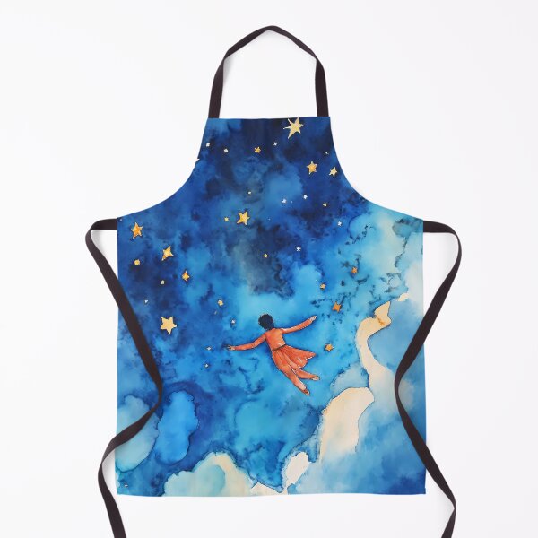 Item preview, Free Falling Through the Stars – Watercolor Cosmic Art designed and sold by soulfulpalette.