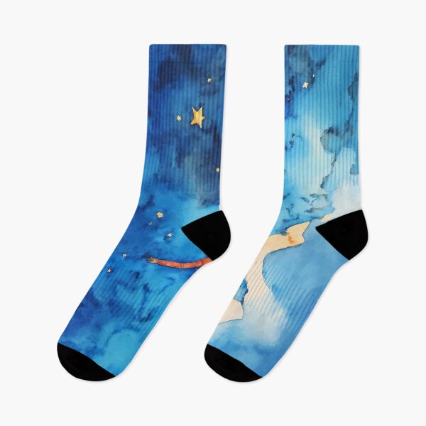 Item preview, Free Falling Through the Stars – Watercolor Cosmic Art designed and sold by soulfulpalette.