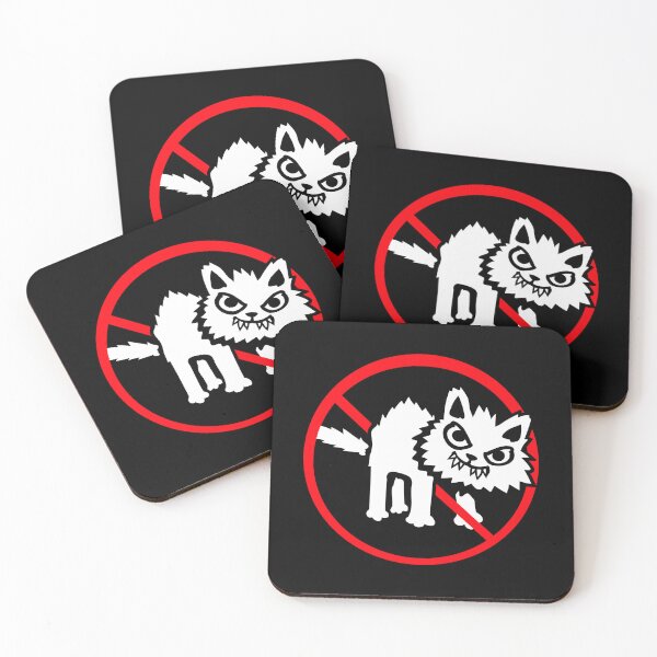 Item preview, No Cat Forbidden Sign Danger Zone Evil Angry Bad designed and sold by shirt-o-mat.