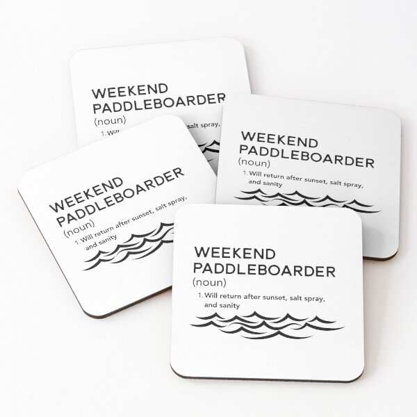 Item preview, Weekend Paddleboarder – Back After Sunset & Salt Spray | SUP Reset Tee designed and sold by bobparduephoto.