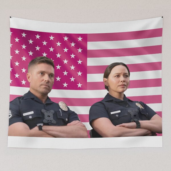 Item preview, Chenford The Rookie Pink Flag designed and sold by lavndershrtdays.