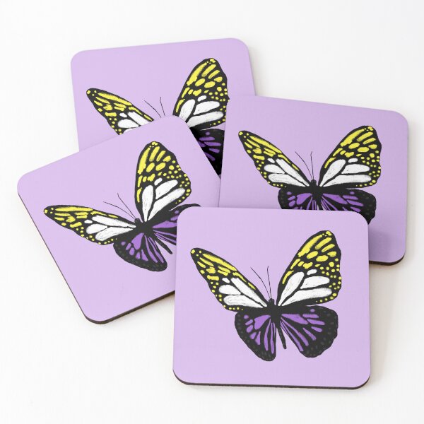 Item preview, Nonbinary Pride Butterfly designed and sold by Alrkeaton.