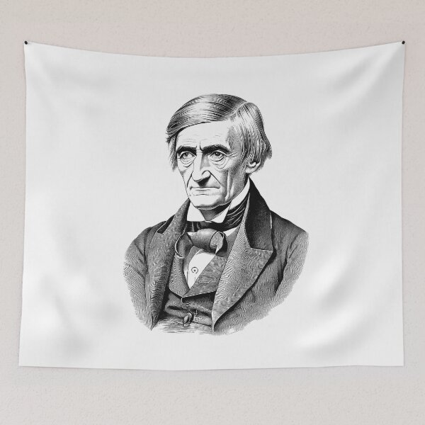Item preview, Vintage Engraving of Ralph Waldo Emerson designed and sold by NTGUILTY.