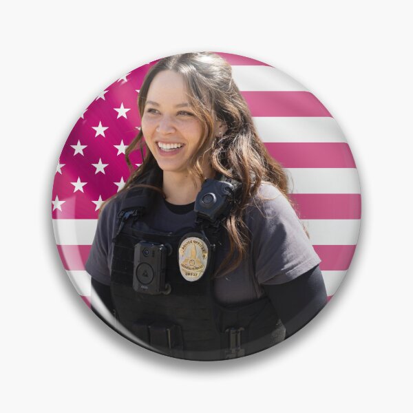 Item preview, Lucy Chen Melissa O'Neil The Rookie Pink Flag designed and sold by lavndershrtdays.