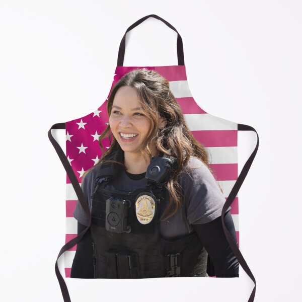 Item preview, Lucy Chen Melissa O'Neil The Rookie Pink Flag designed and sold by lavndershrtdays.