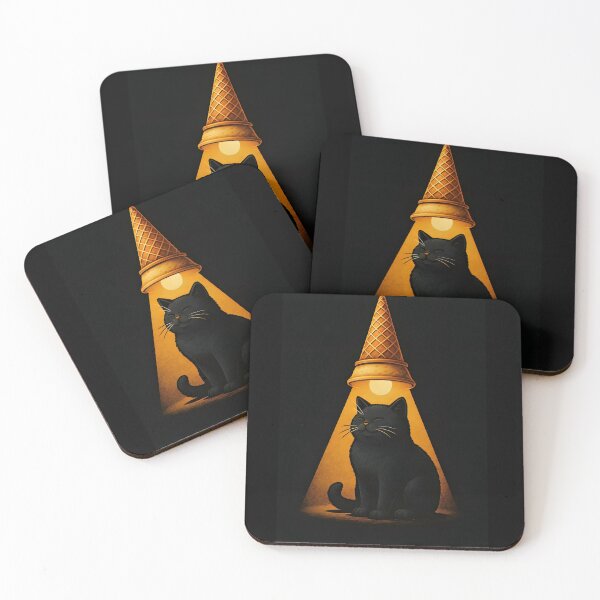 Item preview, Cat in Cone Light – Surreal Minimal Art designed and sold by Amr Siam.