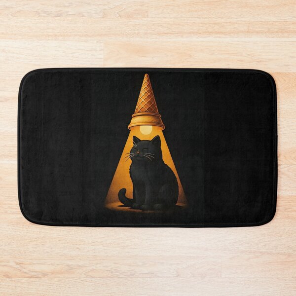 Item preview, Cat in Cone Light – Surreal Minimal Art designed and sold by Amr Siam.