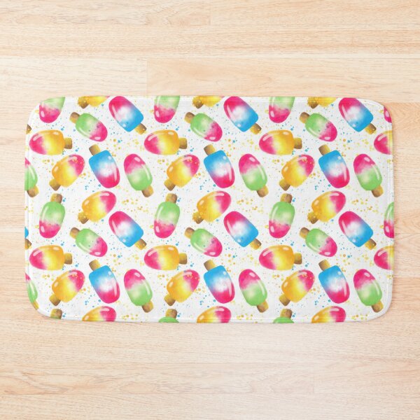Item preview, Watercolor Popsicles Pattern designed and sold by MonkeyDoodleArt.