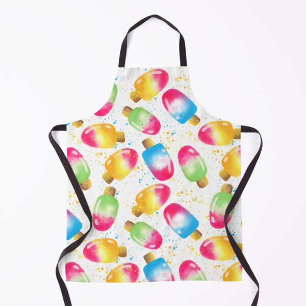 Item preview, Watercolor Popsicles Pattern designed and sold by MonkeyDoodleArt.