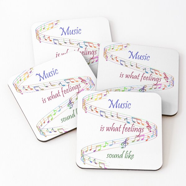 Item preview, Music is what Feelings Sound Like Inspirational Quote designed and sold by countrymouse.