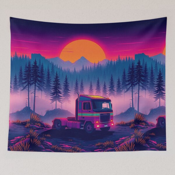 Item preview, Trucker’s Peaceful Dawn designed and sold by AwixArslan.