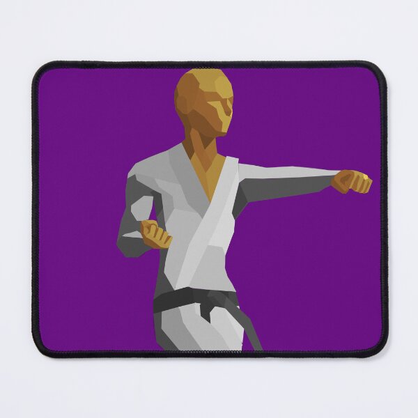 Item preview, Golden karateka low poly – geometric art in action designed and sold by Just-Draws-22.