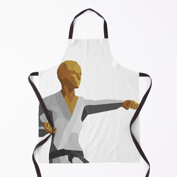 Item preview, Golden karateka low poly – geometric art in action designed and sold by Just-Draws-22.