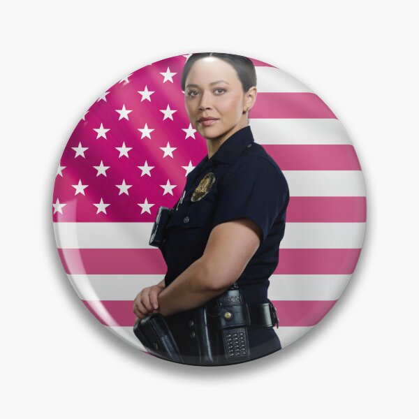 Item preview, Lucy Chen Melissa O'Neil The Rookie Pink Flag designed and sold by lavndershrtdays.