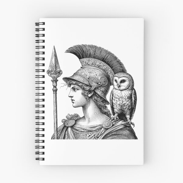 Item preview, Ancient Athena Goddess Engraving with Owl designed and sold by NTGUILTY.