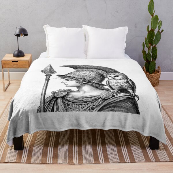 Item preview, Ancient Athena Goddess Engraving with Owl designed and sold by NTGUILTY.