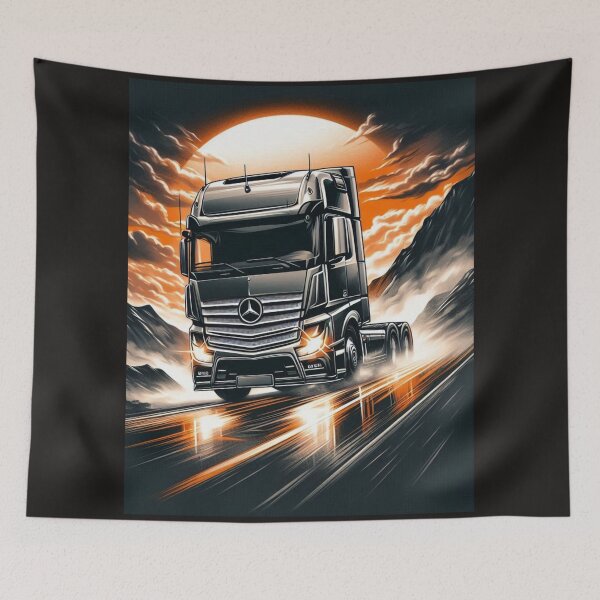 Item preview, Actros in the desert road designed and sold by AwixArslan.