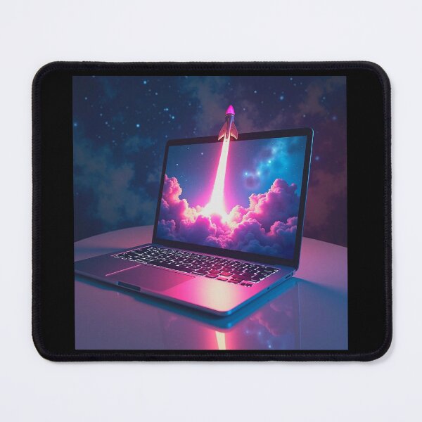 Item preview, Fantasy Gamer Nerd : abstract spaceship coming out of the laptop! designed and sold by Giulivo Store Graphic.