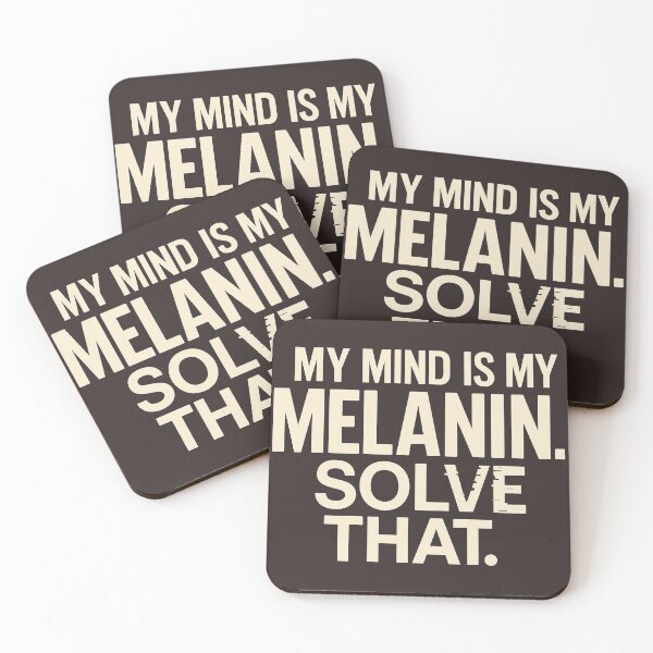 Item preview, My Mind Is My Melanin – Afro Brain Teaser Art Print designed and sold by The Melanic.