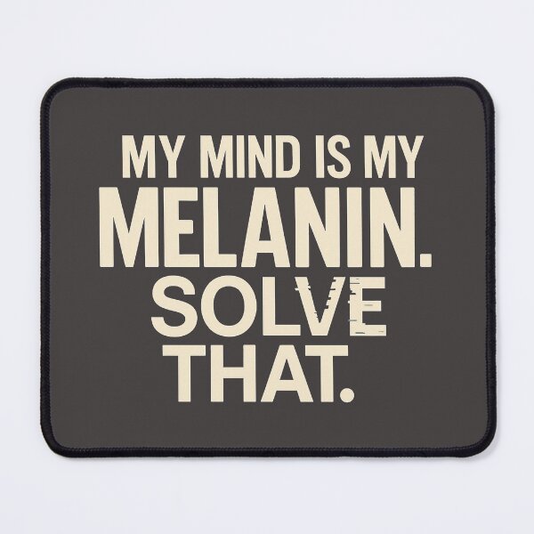 Item preview, My Mind Is My Melanin – Afro Brain Teaser Art Print designed and sold by The Melanic.