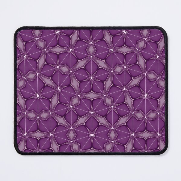 Item preview, Geometric Illusion – Purple Rhombus Grid designed and sold by SoftStyleStudio ⭐⭐⭐.