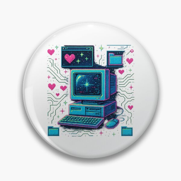 Item preview, Retro Vaporwave Computer Aesthetic - 80s Synthwave Tech Nostalgia Art designed and sold by CreativeVisionsHub.