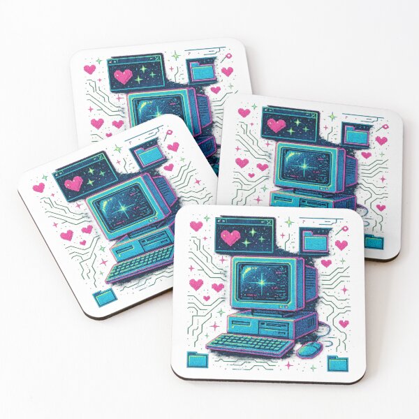Item preview, Retro Vaporwave Computer Aesthetic - 80s Synthwave Tech Nostalgia Art designed and sold by CreativeVisionsHub.