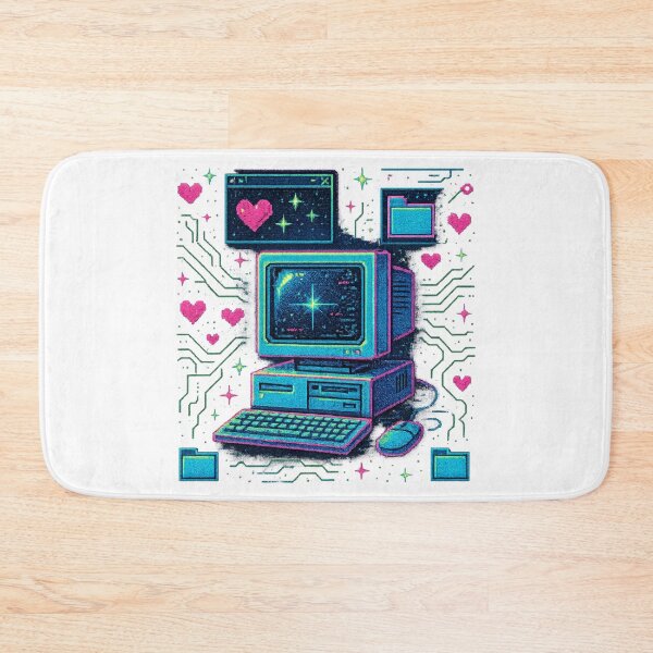 Item preview, Retro Vaporwave Computer Aesthetic - 80s Synthwave Tech Nostalgia Art designed and sold by CreativeVisionsHub.
