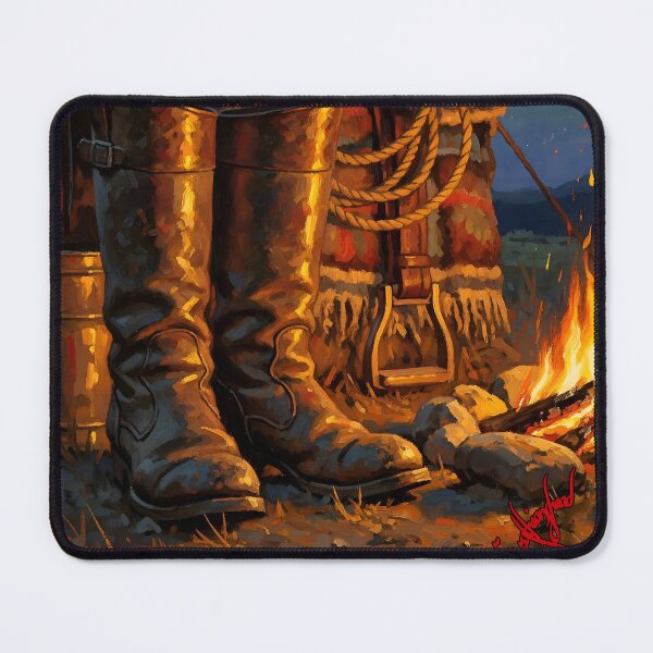 Item preview, A Western Night - a Digital Oil Painting - Scythianshead design  designed and sold by Scythianshead .