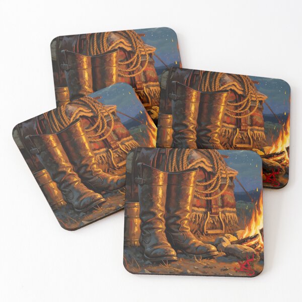 Item preview, A Western Night - a Digital Oil Painting - Scythianshead design  designed and sold by Scythianshead .