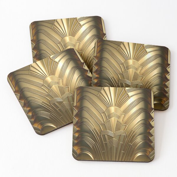 Item preview, Art Deco - PATTERN - GOLD/Brass designed and sold by CleverCulture.