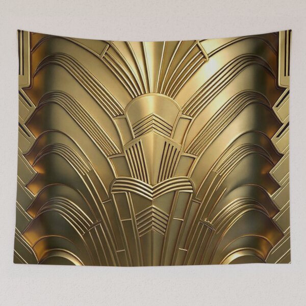 Item preview, Art Deco - PATTERN - GOLD/Brass designed and sold by CleverCulture.