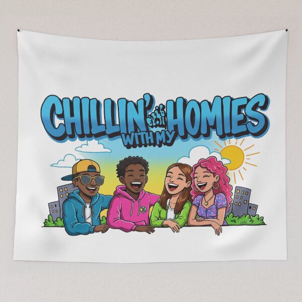 Item preview, Chillin with my homies designed and sold by FitEnvy.