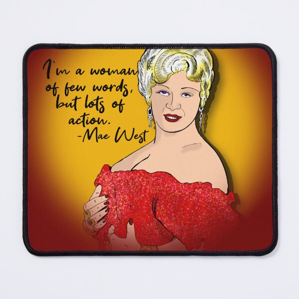 Item preview, Mae West: Few Words, Lots of Action designed and sold by TLBugg.