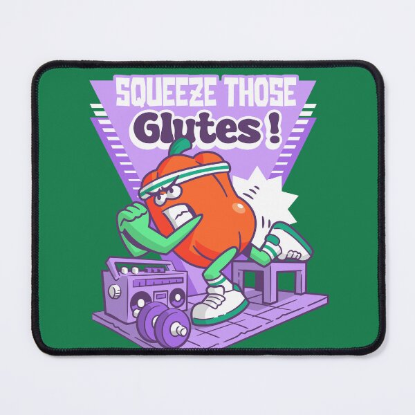 Item preview, Funny Glute Workout Tee - Retro Fitness Cartoon designed and sold by Ancestral-Shop.