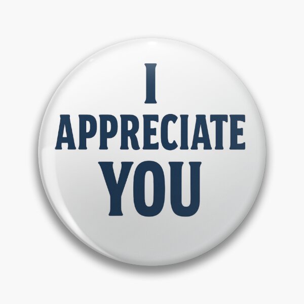 Item preview, I Appreciate You – Minimal Navy Text Design designed and sold by BackstopAndCo.