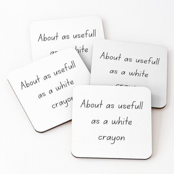Item preview, Gen Z Insults: White Crayon designed and sold by Marissa Brown.