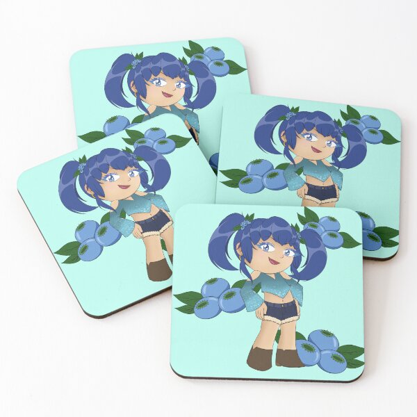 Item preview, Cute Blueberry Theme Chibi with Blueberries  designed and sold by KiyaSketches.