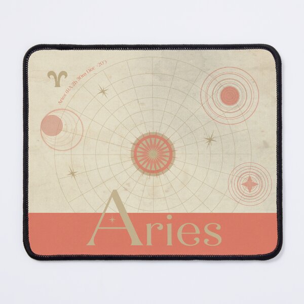 Item preview, Aries Zodiac Mouse Pad designed and sold by Fen & Feathers.