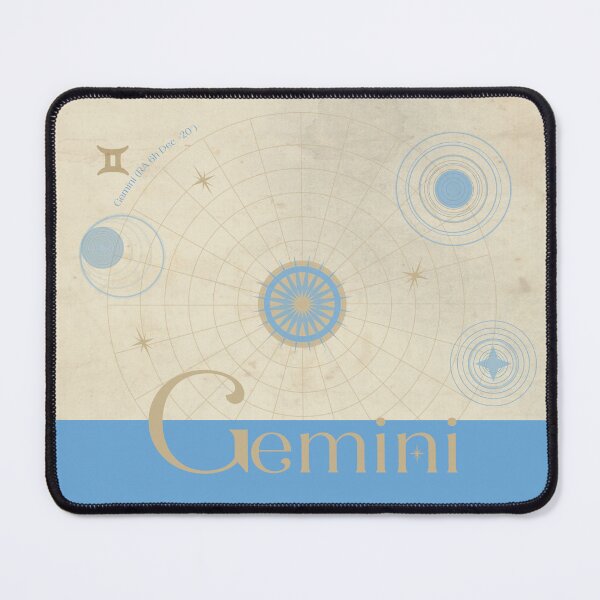 Item preview, Gemini Zodiac Mouse Pad designed and sold by Fen & Feathers.
