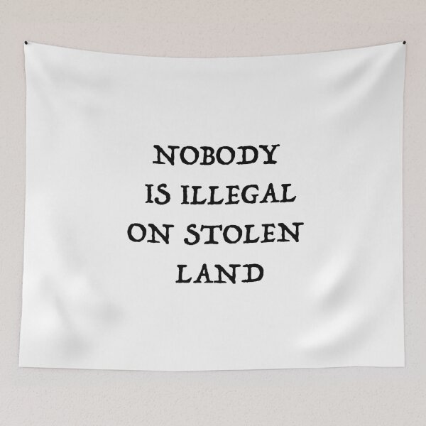 Item preview, No one is illegal on stolen land designed and sold by blackoutstudios.